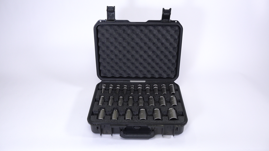 24 Piece Deep Well Socket Set - Metric 1/2" Drive