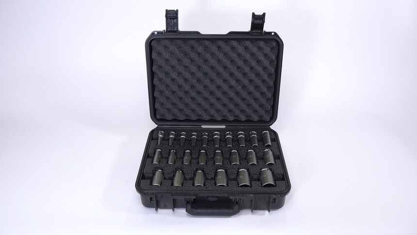 24 Piece Deep Well Socket Set Set Carry Case - M10 to M36